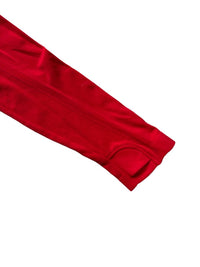 Athleta Girl Power Up Seamless Long Sleeve Shirt - Berry Red /Size Youth Medium
