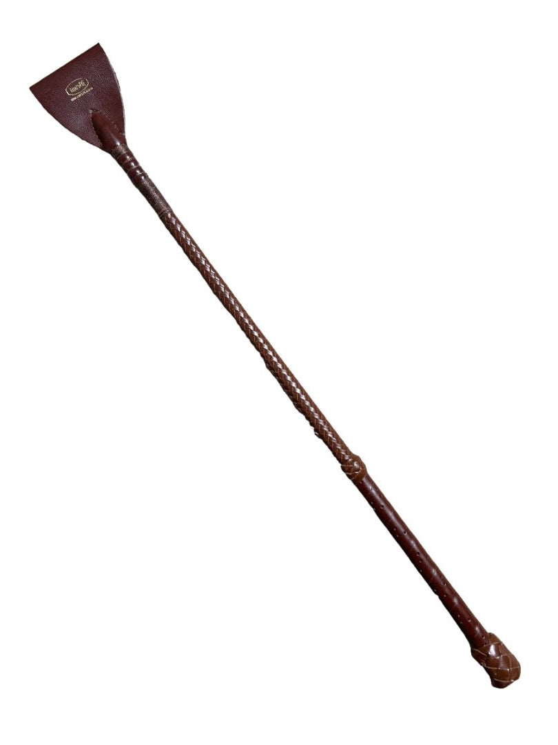 Beval Plaited Riding Crop 20" Brown