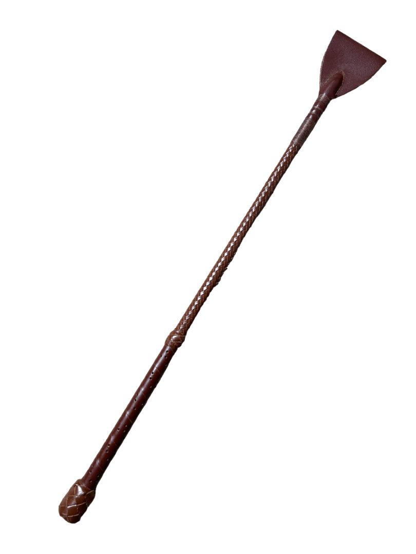 Beval Plaited Riding Crop 20" Brown