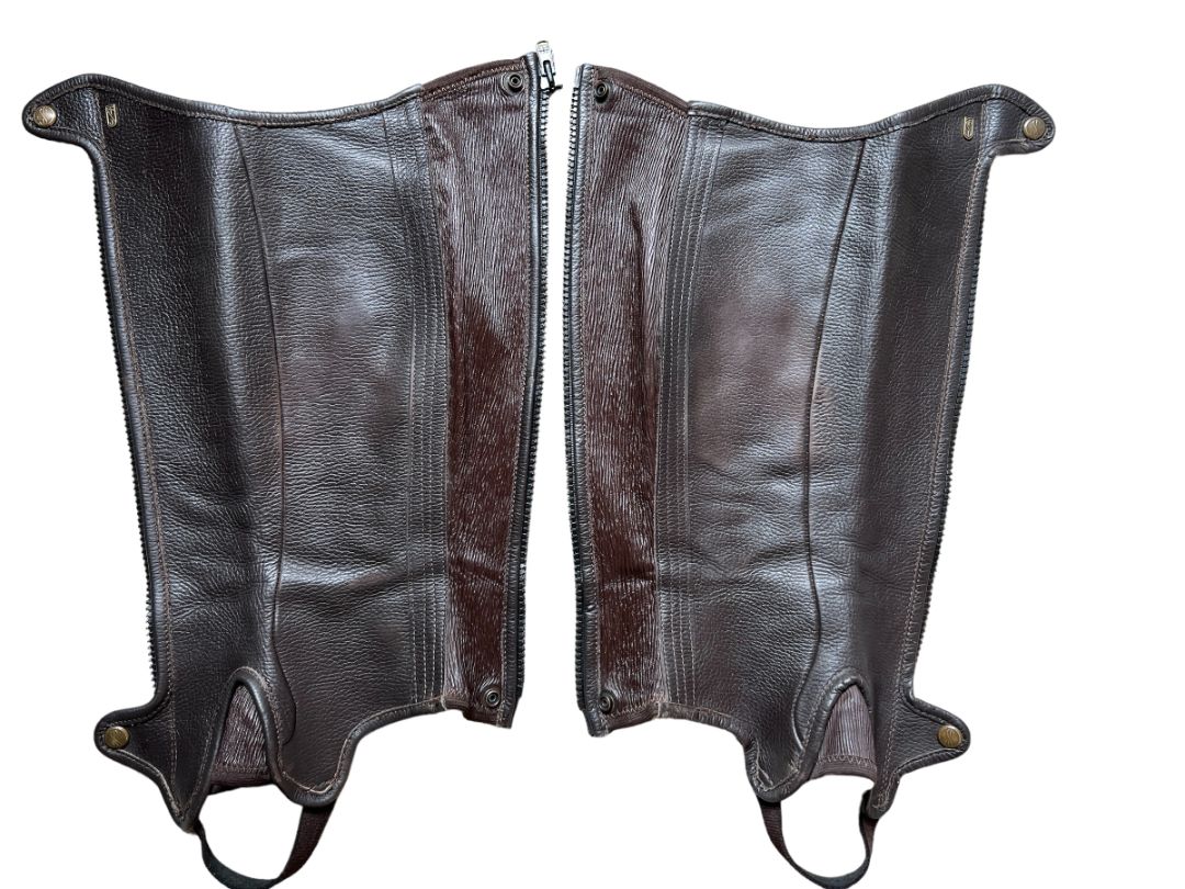 Tredstep Deluxe Half Chaps Brown - Size C13/L18