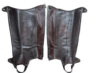 Tredstep Deluxe Half Chaps Brown - Size C13/L18