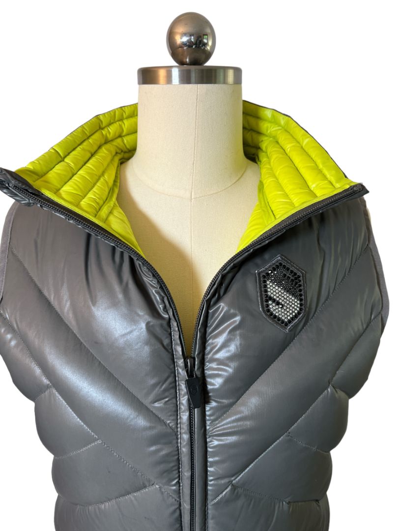 Samshield Women's Swarovski Down Vest - Grey / Size Small