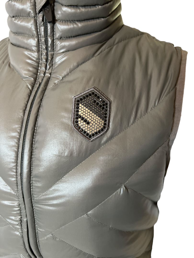 Samshield Women's Swarovski Down Vest - Grey / Size Small