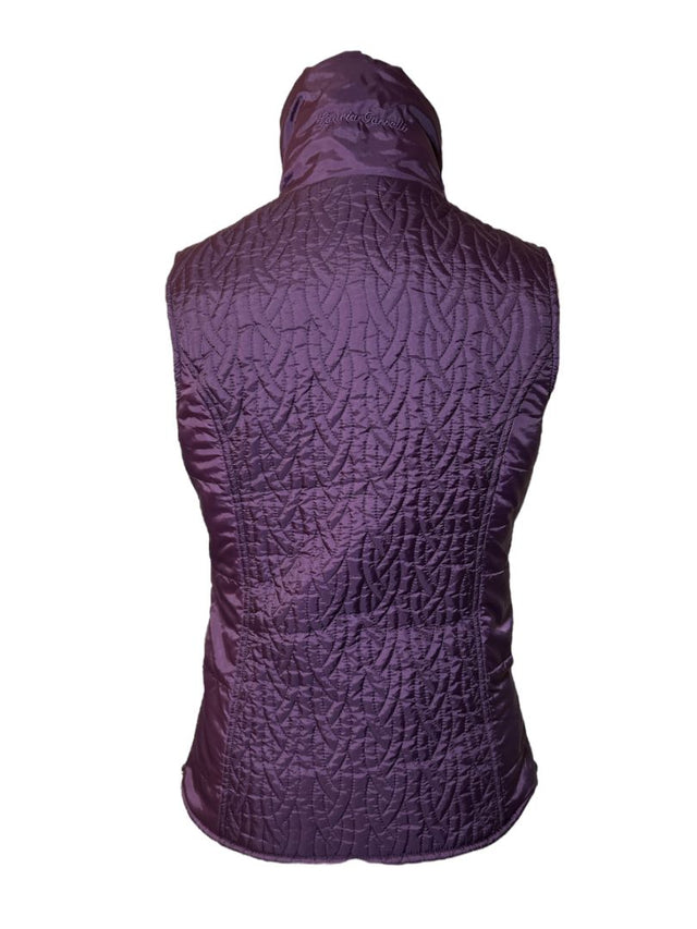 Lauria Garelli Women's Fleece Lined Vest - Size Small / Purple