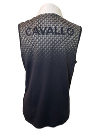 Cavallo Women's Sava Sleeveless Show Shirt - Dark Blue / Size US 16 (44) NEW