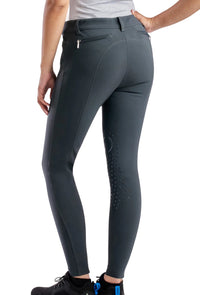 EGO 7 Women's Jumping EJ Knee Patch Breech Size US 22 (IT 36) Green Grey NEW