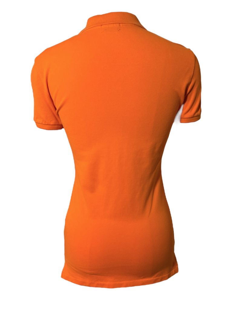 Polo Ralph Lauren Women's Slim Fit Stretch Polo Shirt - Size Small / Resort Orange