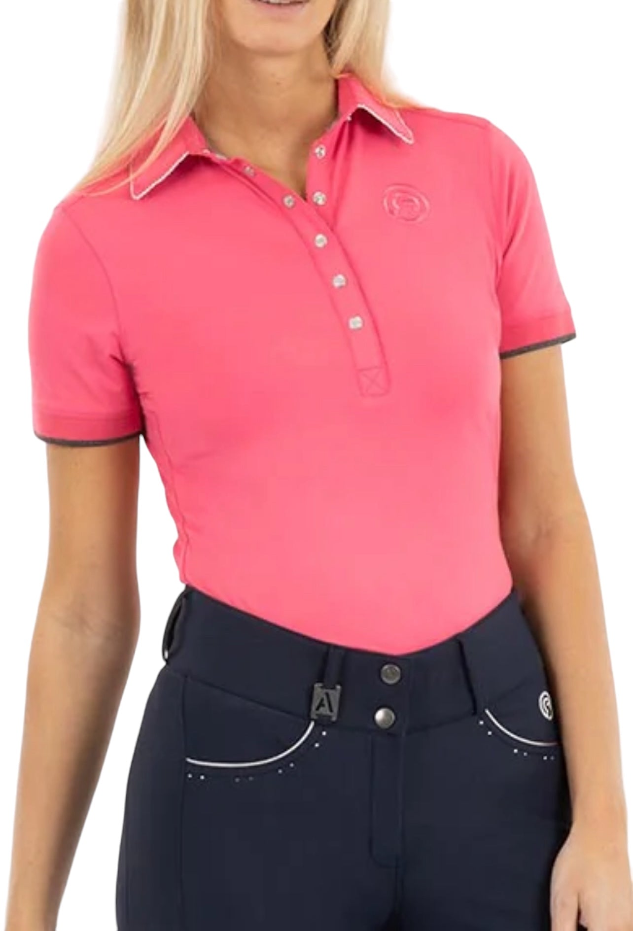 ANKY Short Sleeve Polo - Size US 10 (Large) Party Punch NEW