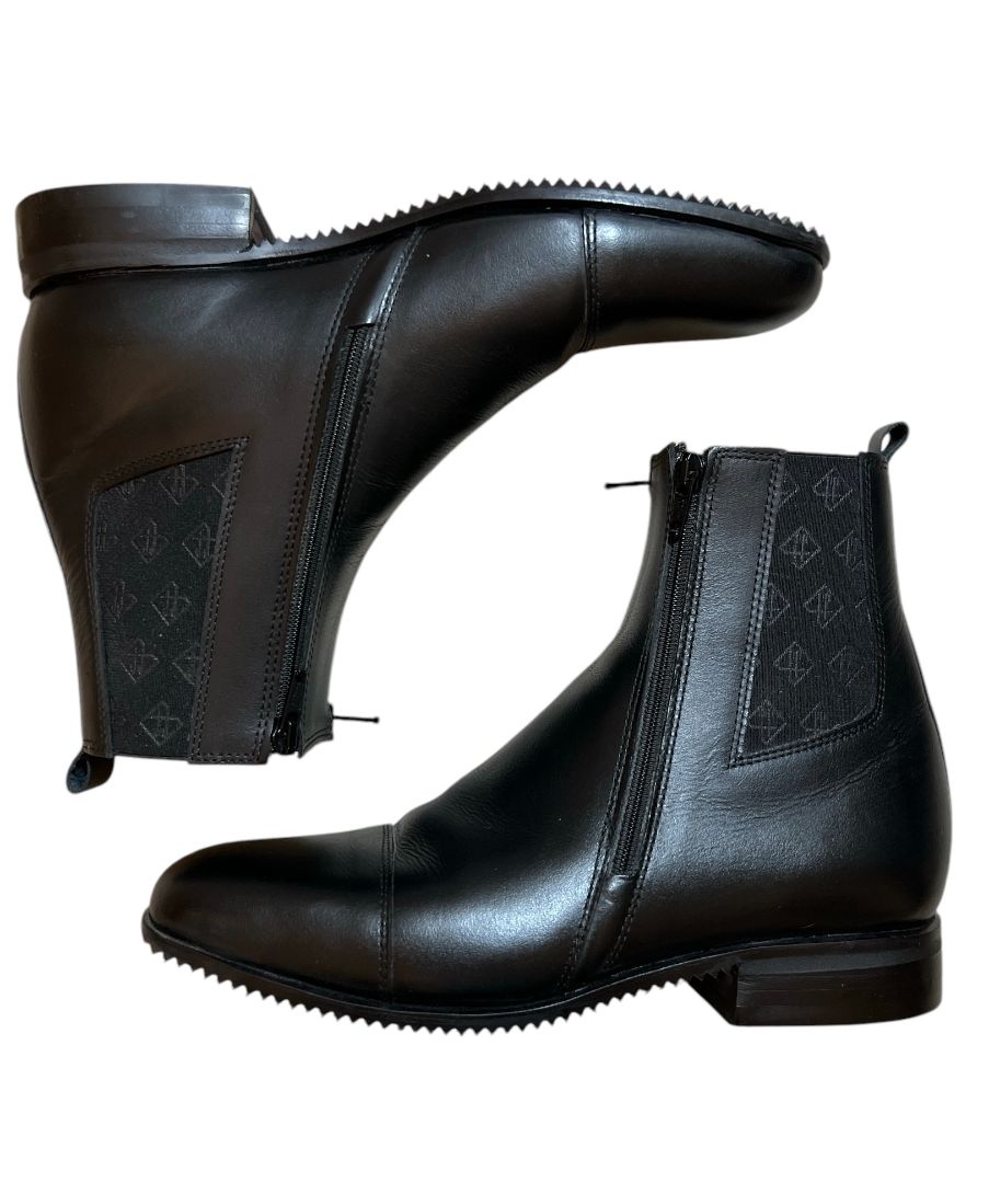 Fabbri B Zip Women's Paddock Boot - Black Size EU 39  (US 8.5) NEW