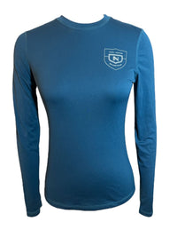 Noel Asmar Women's Sustainable Long Sleeve Shirt - Blue Sapphire / Size XS