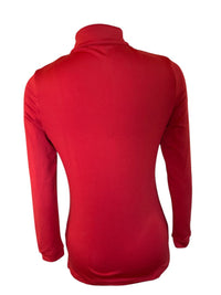 EIS Women's Long Sleeve Quarter Zip Sun Shirt - Red / Size Extra Small XS