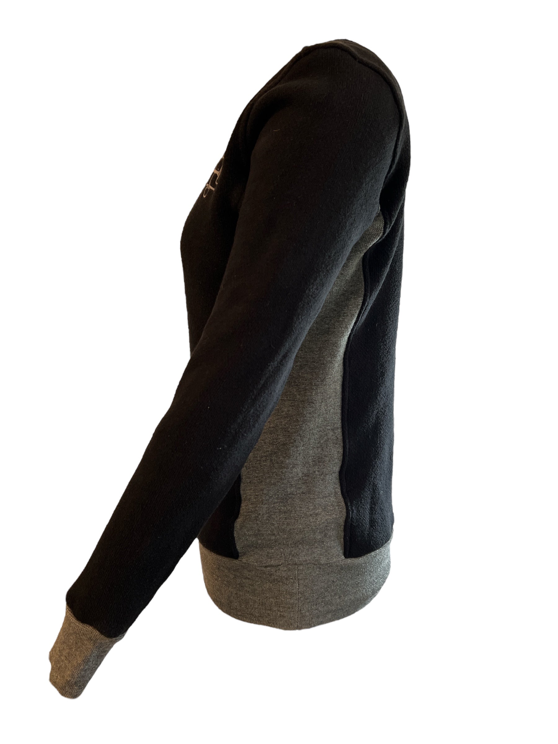 Two Bits Equestrian Women's Logo Sweatshirt - Black & Grey / Size 0 (Small)