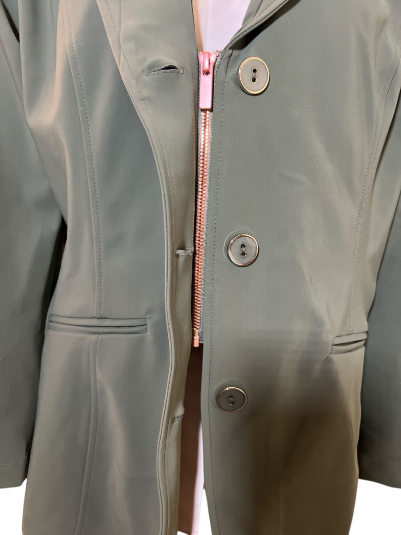 Calverro The Original Perfect Show Coat Jacket- Sage / Size US 14