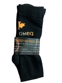Anatomeq Bamboo Unisex Boot Socks - Black / Size Large NEW