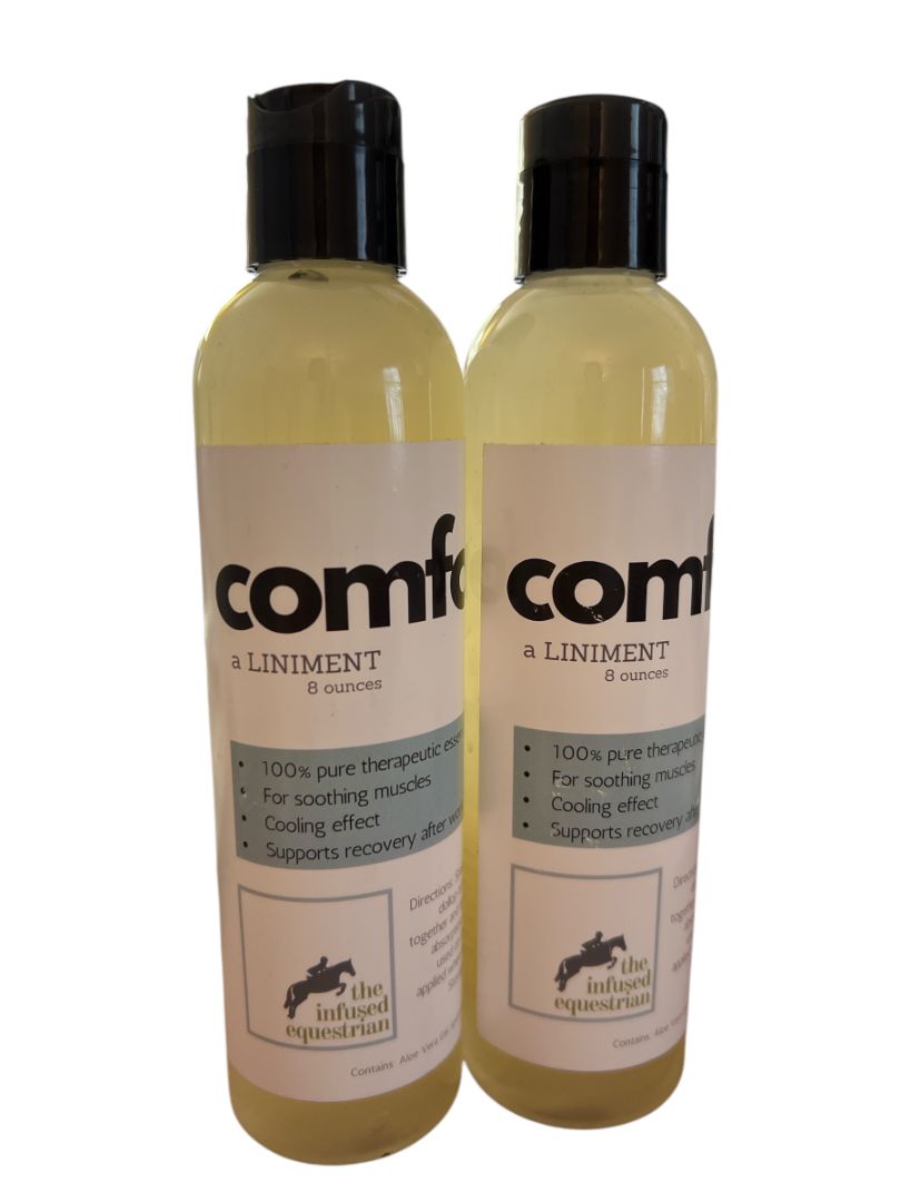 The Infused Equestrian Comfort. A Liniment 8 oz (2 Pack) NEW