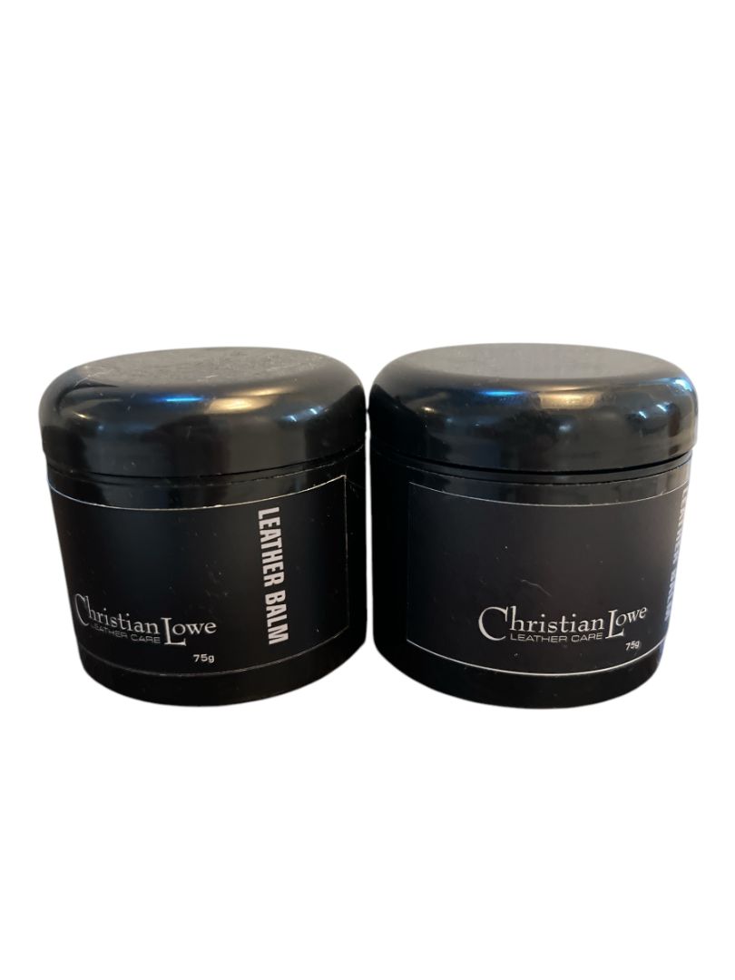 Christian Lowe Leather Balm (2 Pack)  NEW