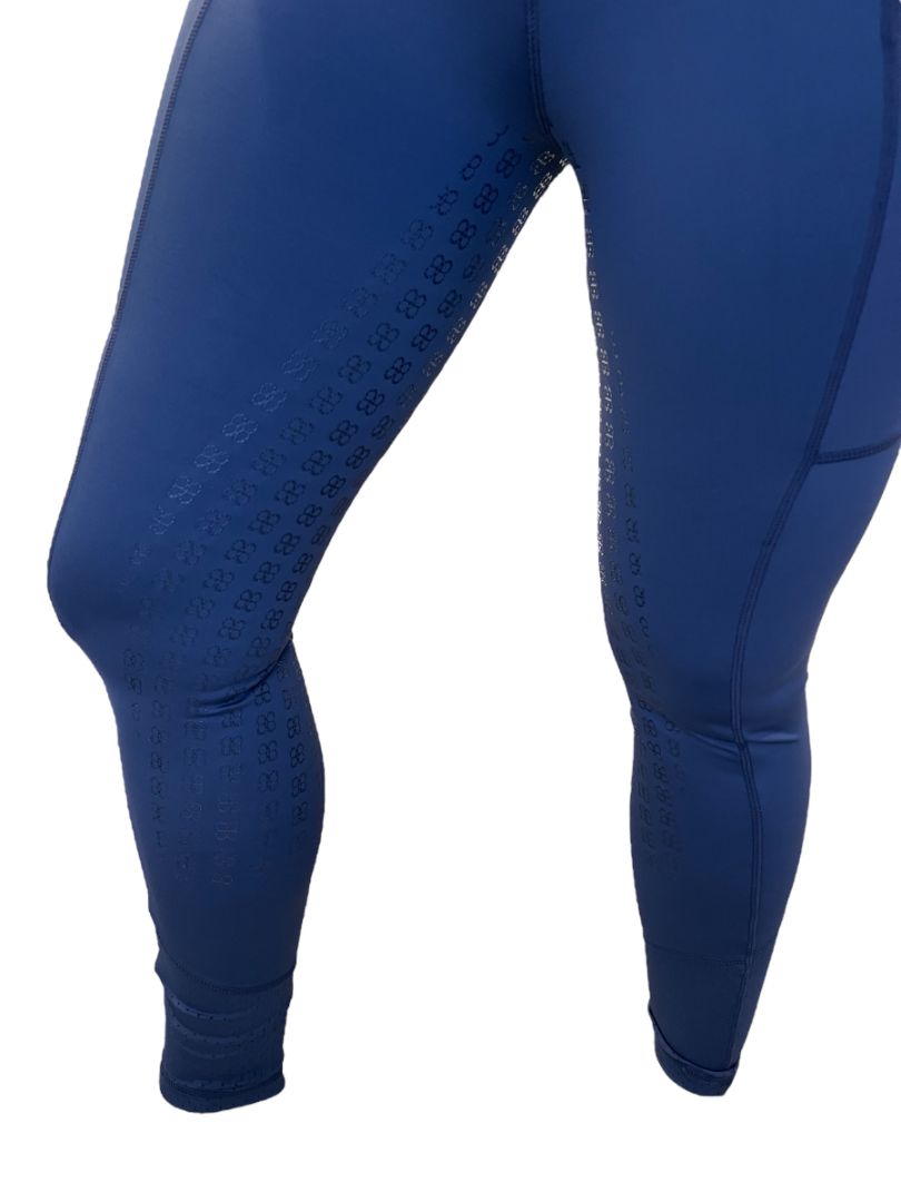 Barn and Beyond Equestrian The Sydney Full Grip Seat Legging Breeches - Navy / Size XS NEW