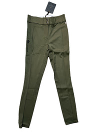 Kingsland KL Kaya Full Seat Grip Breeches - Green Olive Night / Size EU 34 (US 24) NEW