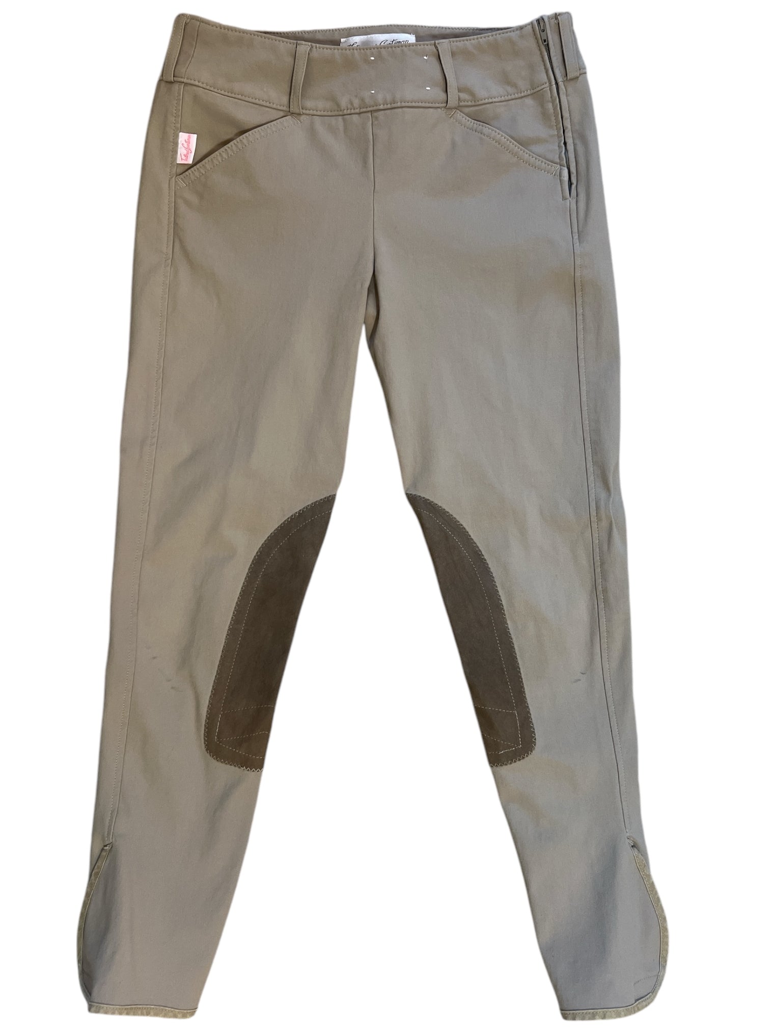 Tailored Sportsman Girls Side Zip Trophy Breech - Tan / Size 16