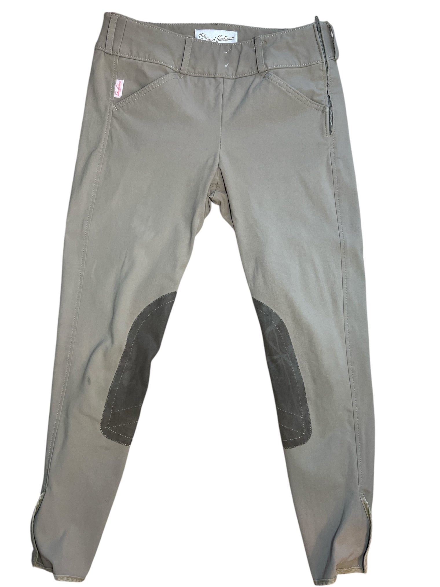 Tailored Sportsman Girls Side Zip Trophy Breech - Tan / Size 16