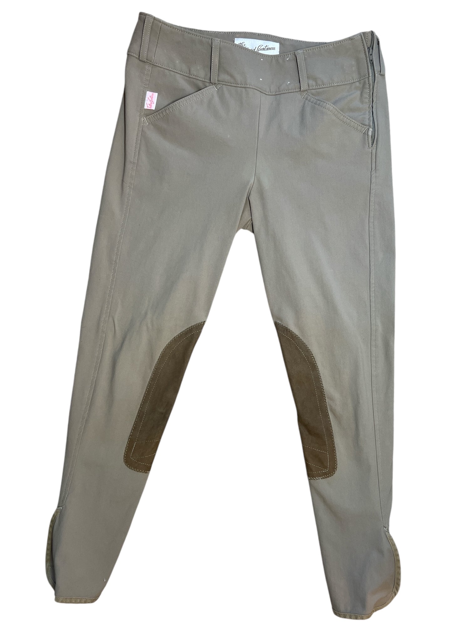 Tailored Sportsman Girls Side Zip Trophy Breech - Tan / Size 16