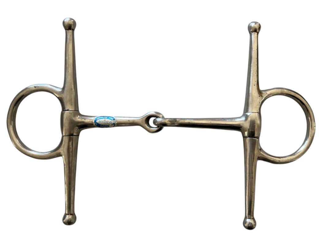 Full Cheek Stainless Steel Snaffle Bit - Size 5 1/4" NEW