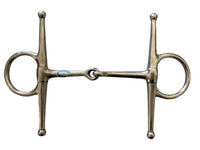 Full Cheek Stainless Steel Snaffle Bit - Size 5 1/4" NEW