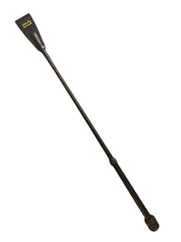 County Perforated Leather Black Bat / Crop - 23"