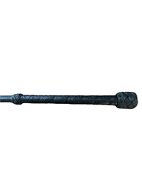 County Perforated Leather Black Bat / Crop - 23"