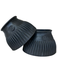 KL Select Italian Ribbed Pull-On Bell Boots - Black / Large