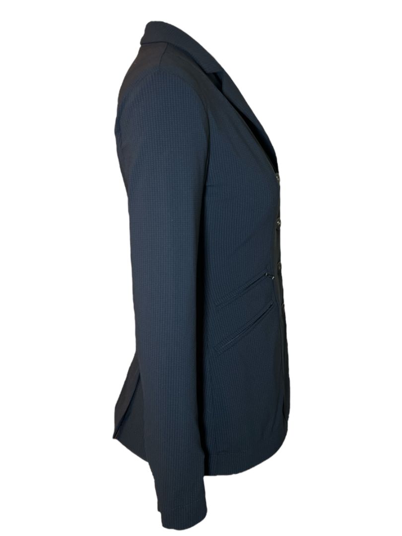 RJ Classics Orange Label Women's Washington Soft Shell Show Coat - Black Mini Check / Size 0