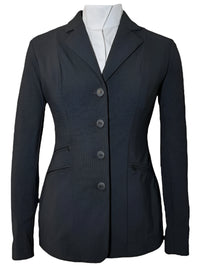 RJ Classics Orange Label Women's Washington Soft Shell Show Coat - Black Mini Check / Size 0