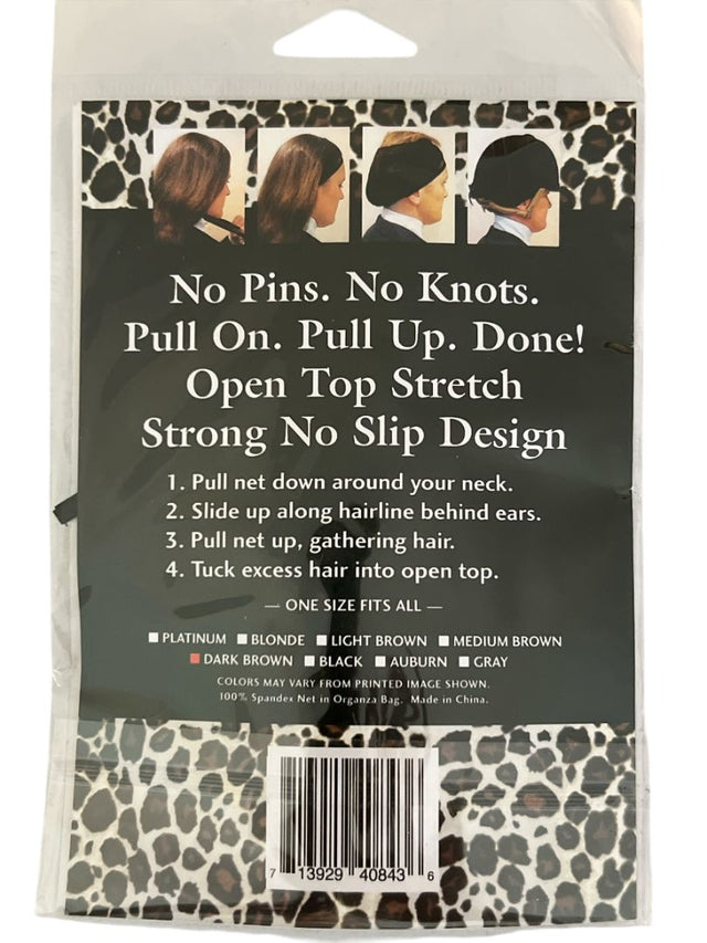 RWR Hair Net / No Knot - Dark Brown (2 pack) NEW