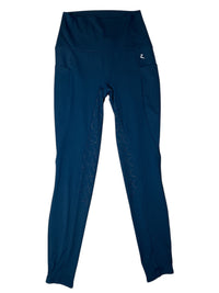Horze Gillian Women's Silicone Full Seat Tights - Dark Navy / Size US 24