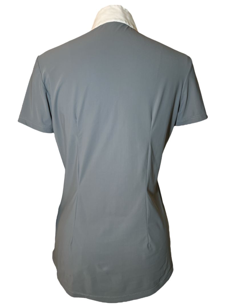 Cavalleria Toscana Women's Jersey Competition Show Shirt - Grey / Size Medium