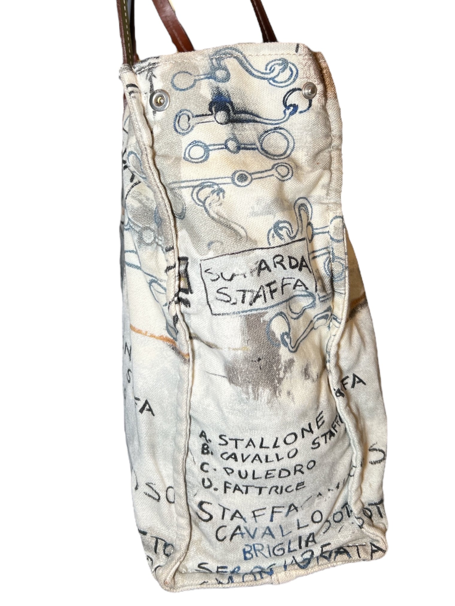Rani Arabella Horse Print Cotton Tote / Small