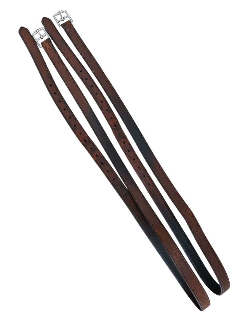 Butet Lined Stirrup Leathers - Gold / Size 54" / 135 CM