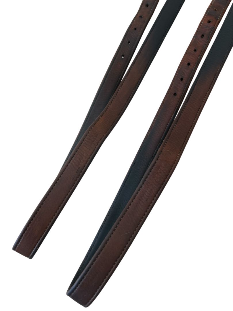 Butet Lined Stirrup Leathers - Gold / Size 54" / 135 CM