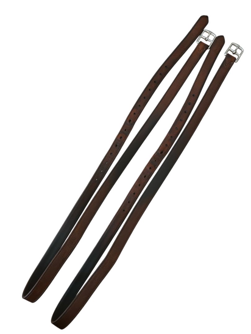 Butet Lined Stirrup Leathers - Gold / Size 54" / 135 CM