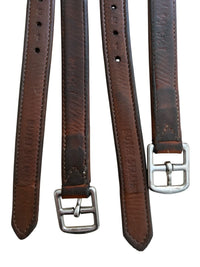 Butet Lined Stirrup Leathers - Gold / Size 54" / 135 CM