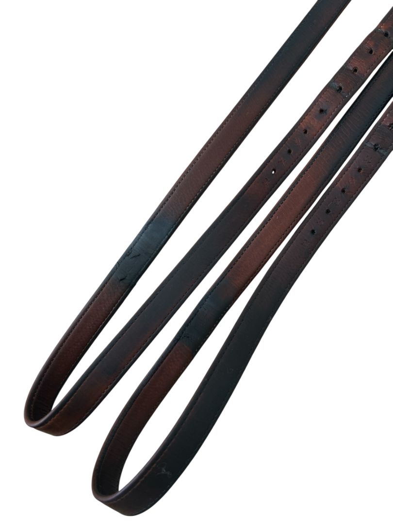 Butet Lined Stirrup Leathers - Gold / Size 54" / 135 CM