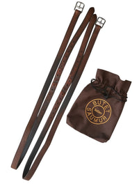 Butet Lined Stirrup Leathers - Gold / Size 54" / 135 CM