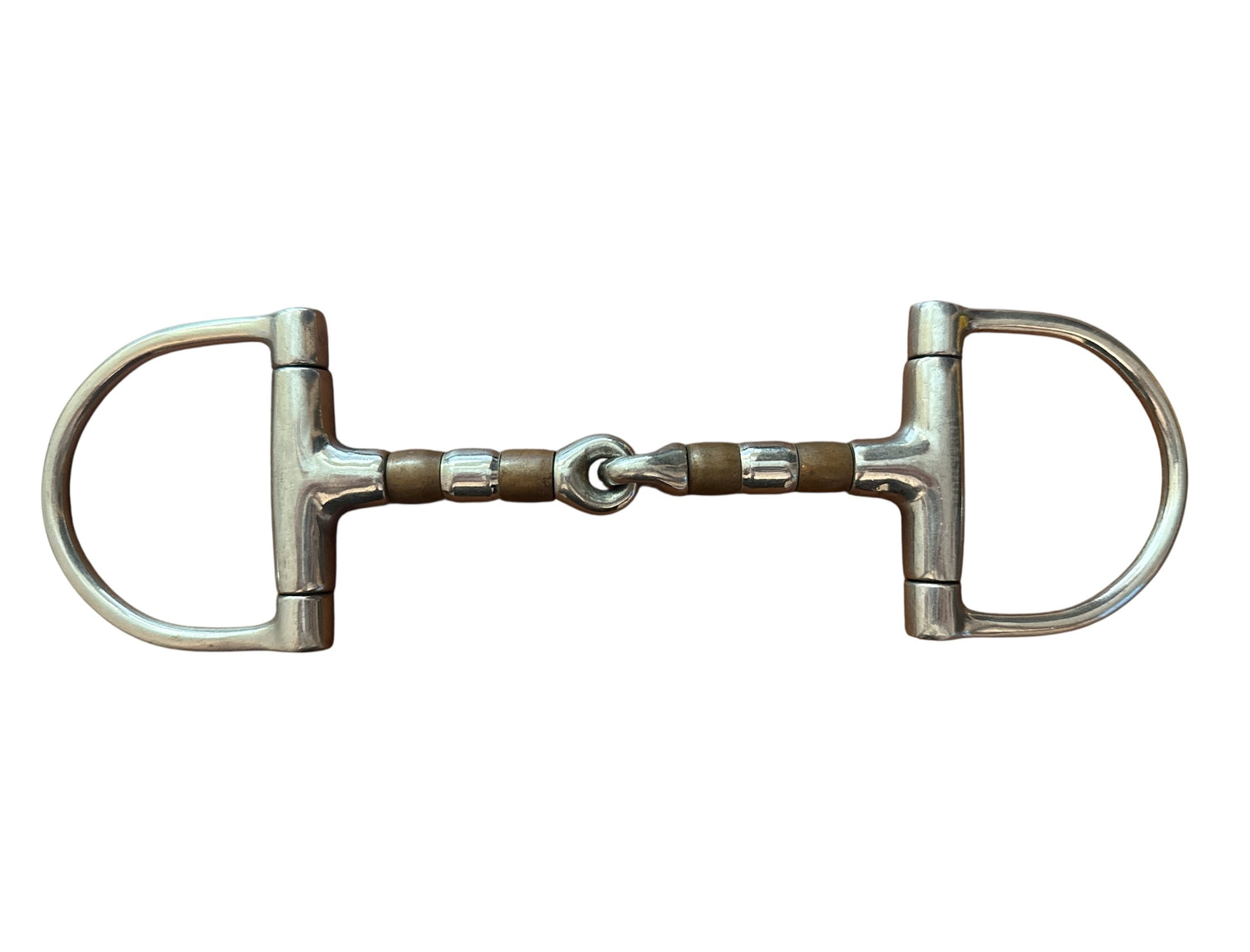 Korsteel Copper & Steel Roller Jointed Dee Ring Snaffle Bit - 5"