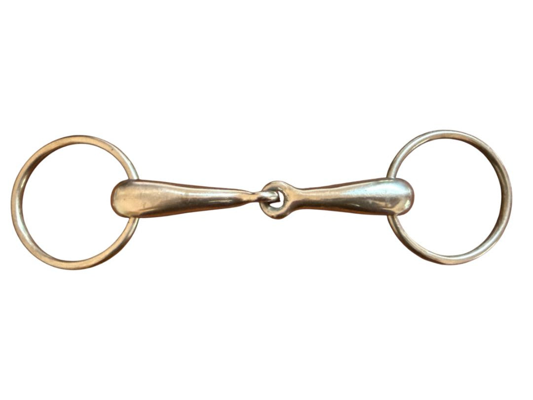 Korsteel Hollow Mouth Loose Ring Snaffle Bit - 5 1/2"