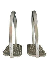 Alfa Jump Inclined Grip Stirrups - Size Large 4 3/4" (Hunter Approved)