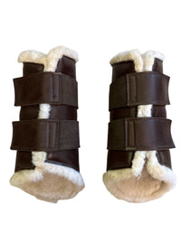 Dover Saddlery Sport Boots with Fleece Lining - Brown / Size Large
