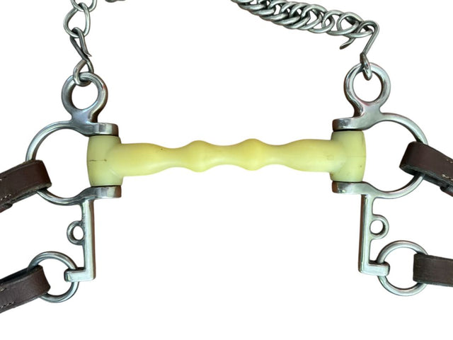 Happy Mouth Shaped Mullen Pelham Bit - 5" With Converters