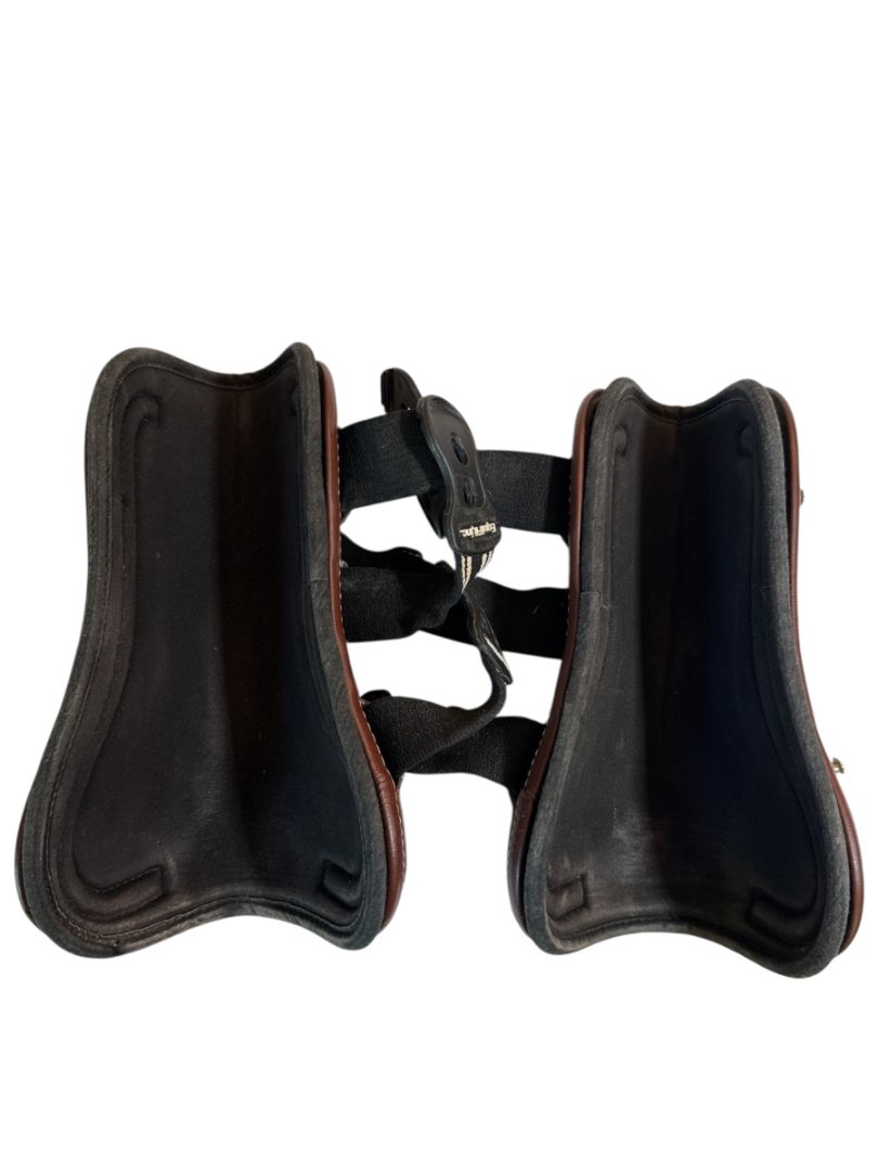EquiFit D-Teq Open Front Horse Boots - Brown / Size Large