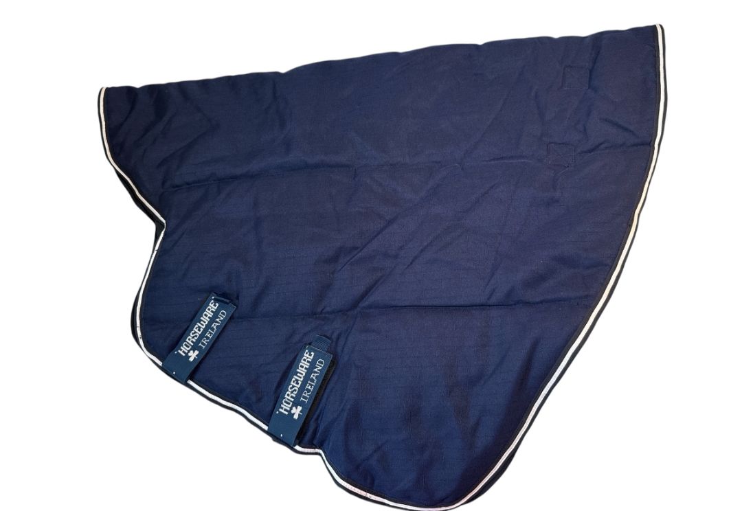 Horseware Rambo Stable Neck Cover / Hood (250g Medium) Navy / Size Large NEW