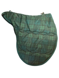 Green Plaid Saddle Cover Carry Bag / One Size